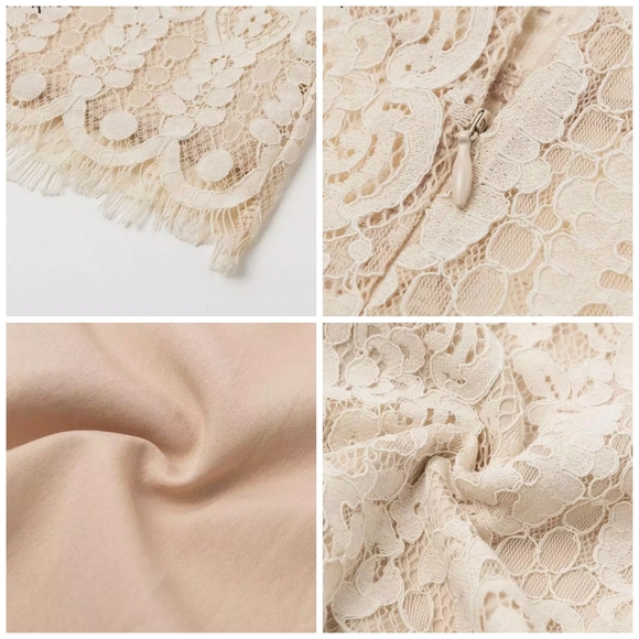 💝HP×2💝Elegant lace flare sleeve party dress - Picture 4 of 7